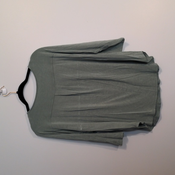 Philosophy 1x raylon green top blouse - Picture 4 of 7